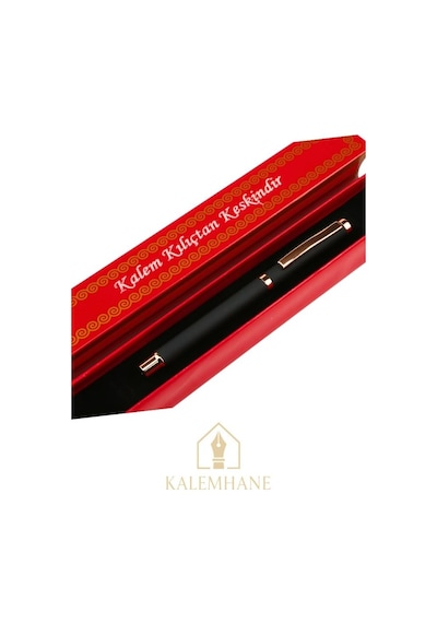 Kişiye Özel Roller Kalem , Kalem Mavi Renk Yazmaktadır Rose Gold Siyah