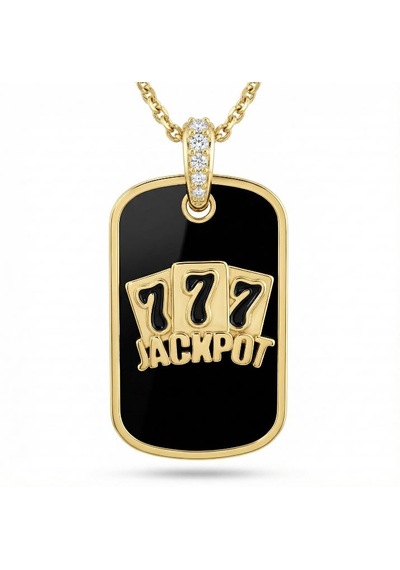 777 Jackpot Kolye Ucu Çok Renkli