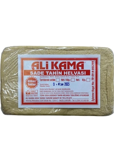 Ali Kama Sade Tahin Helvası 1 KG
