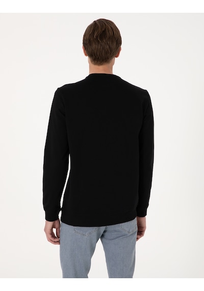 Pierre Cardin Erkek Siyah Sweatshirt 50314054-vr046 Siyah