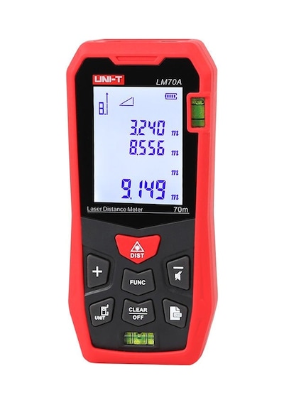 Uni-T LM70A LCD Mesafe Ölçer Lazermetre 70 M