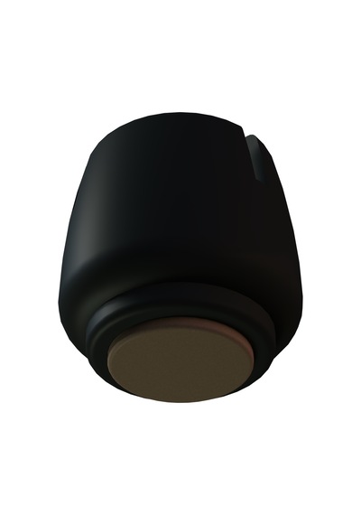 Cateksss Sessiz Tip Sandalye Pabucu Masa Sandalye Zemin Koruyucu 21-25 Mm - Siyah - 10 Lu Paket
