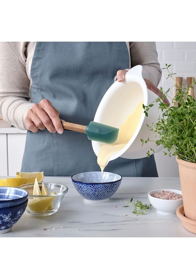 Ikea Bäckrödıng Silikon Hamur Spatulası 25 Cm 2'li Koyu Bej Koyu Yeşil