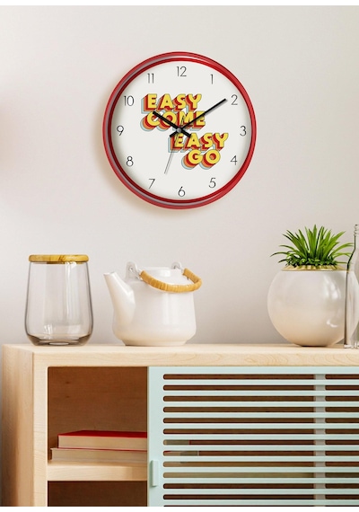 The Mia Hype Duvar Saati Easy Come 30 cm Çok Renkli