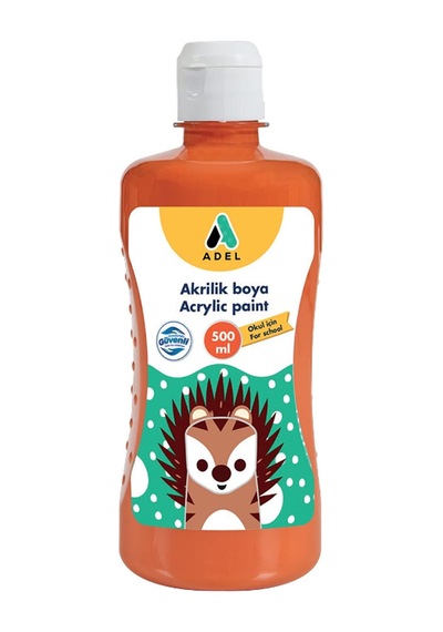 Okul Akriliği, 500 Ml, Turuncu Genel