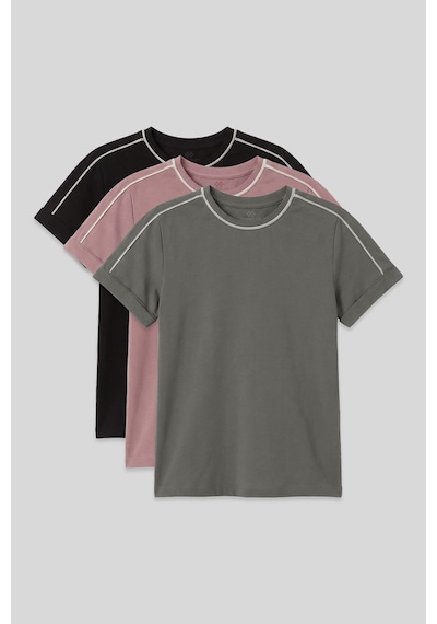 Standart Fit O Yaka 3lü Paket Siyah-haki-gül Kurusu Kız Çocuk T-shirt - 75177 Siyah-haki-gül Kurusu Standart Fit O Yaka 3lü Paket Siyah-haki-gül Kurusu Kız Çocuk T-shirt - 75177 Siyah-haki-gül Kurusu