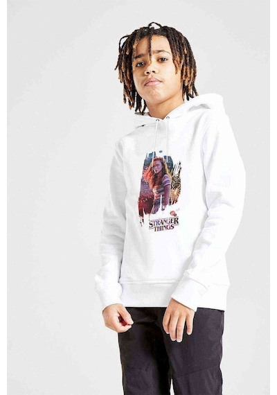 Tshirthane Stranger Things Max Wallpaper Baskılı Unisex Çocuk Sweatshirt Beyaz