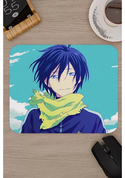 Noragami Kaymaz Dikişli Kauçuk Oyuncu Mousepad V4 - 22x18 Gaming Mouse Pad Fare Altlığı