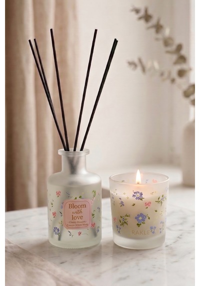 Bloom & Love Oda Kokusu Ve Mum Seti 200 Cc Renkli