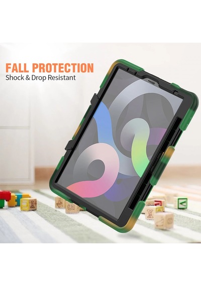 Uray Store Apple iPad Uyumlu Pro 11 2020 Kılıf Griffin Tablet Kapak - Kamuflaj Arka Kapak