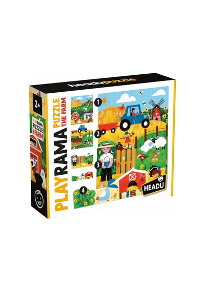 Ecoplay Shaped Puzzle Farm 59032