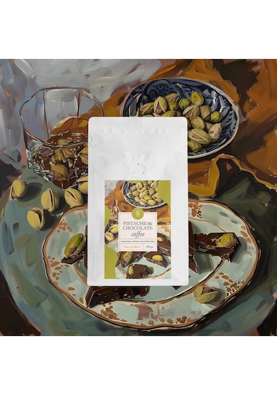 Mim And More Pistachio & Chocolate Coffee Antep Fıstıklı Çikolata Aromalı Kahve Filtre Kahve 200 G