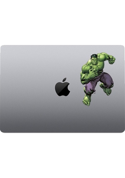 Marvel Hulk Araba, Motorsiklet, Kask, Laptop, Cam Sticker 17x11 Cm