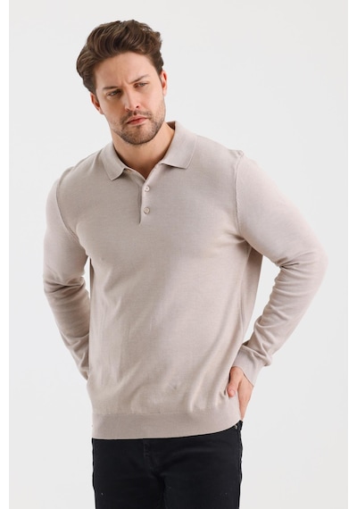 Alexander Gardi Alexandergardı Düğmeli Polo Yaka Regular Fit Kazak E24-eze-36 001