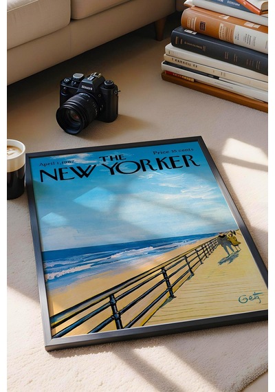 The New Yorker Çerçeveli Tablo April 1 1967