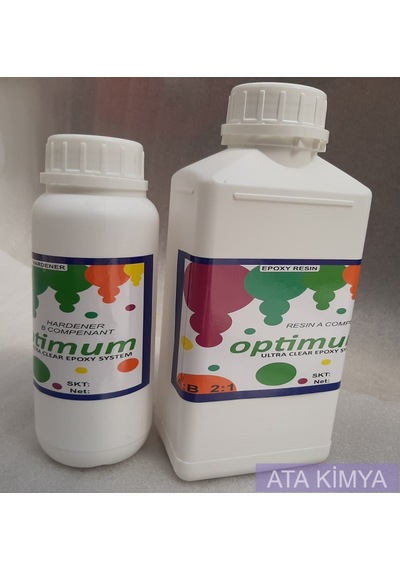Optimum Ultra Şeffaf Epoksi Reçine 1.5 KG