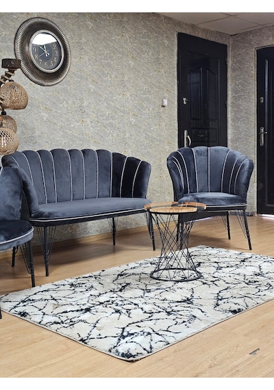 Zafir Siyah Boyalı Tel Ayak Papatya Çay Seti Koltuk Takımı , Balkon, Salon, Ofis, Cafe Koltuk Takımı Füme Zafir Siyah Boyalı Tel Ayak Papatya Çay Seti Koltuk Takımı , Balkon, Salon, Ofis, Cafe Koltuk Takımı Füme