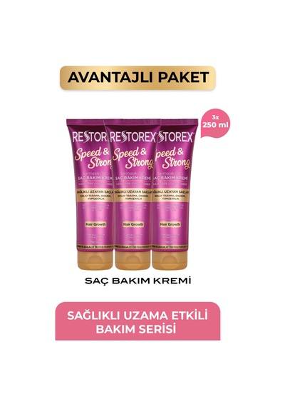 Speed Strong Saç Bakım Kremi 3 X 250 Ml
