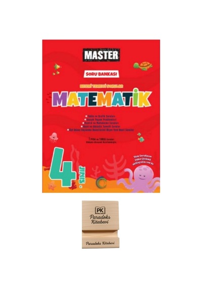 Okyanus Yayınları 4. Sınıf Master Matematik Soru Bankası + Telefon Standı
