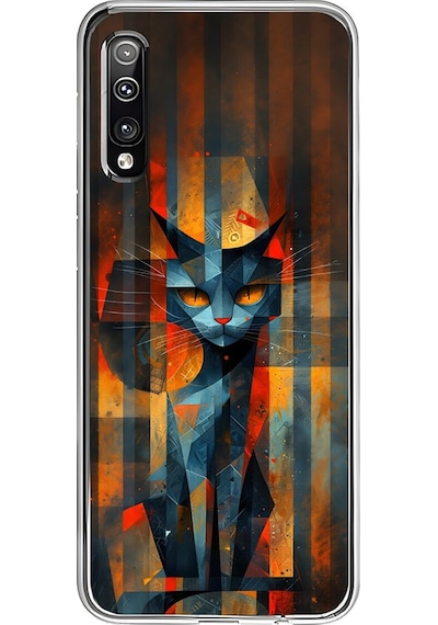 Samsung Galaxy A50 Uyumlu Şeffaf Kılıf Aesthetic 2 Tasarımlı