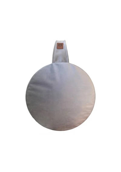 Meditasyon Ve Yoga Destek Seti - Oval Mat + Kadife Minder + Yoga Kemeri + Cork Blok 2li + Kademeli Germe Kayış Mor
