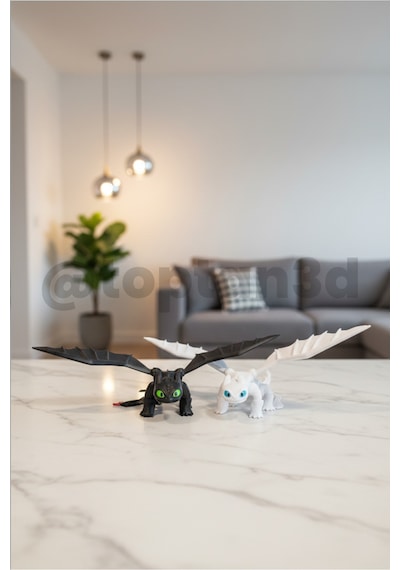 Mega Boy Ejderhanı Nasıl Eğitirsin Işığın Öfkesi - Light Fury Figür - 25cm