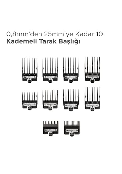 Babyliss E996E Super X Metal 10 Başlıklı Lityum Saç Kesme Makinesi