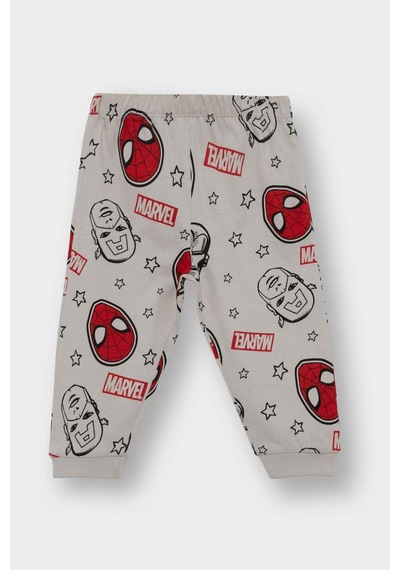 Defacto %100 Pamuklu Marvel Comıcs Beli Lastikli Pijama Takımı Erkek Bebek F4579A525WN