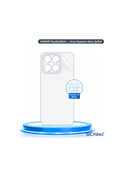 Schitec Honor Play9a 2024 Arka Yüzey Nano Hidrojel Koruyucu Film