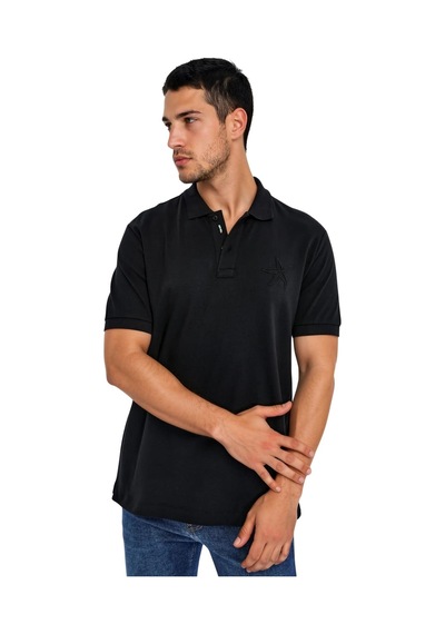 Arma Ar-ma Erkek Polo Yaka Tişört Resim Baskili Örme Kumaş Regular Fit %100 Pamuk 30/1 Çift Toplama Penye Pike Y31374357802 Siyah-s1