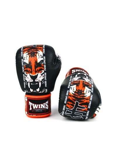 Twins Fbgvl3-60 Payak Boks Eldiveni Deri Muay Thai Eldiveni Siyah