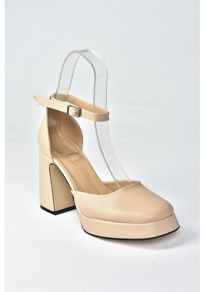 Fox Shoes Ten Kalın Platform Topuklu Kadın Ayakkabı M404100809