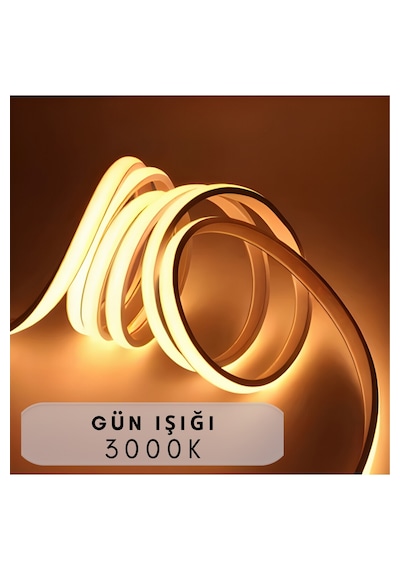 Ankara Teknik Sensörlü Günışığı F- Cob Neon Led / Yüksek Lümen/ Dolap Alcıpan Tavan Led 2 Metre