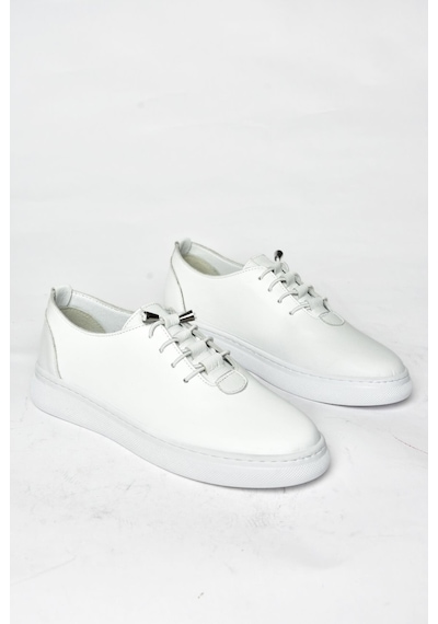 Fox Shoes P555461003 Beyaz Hakiki Deri Kadın Spor Ayakkabı Sneakers Beyaz