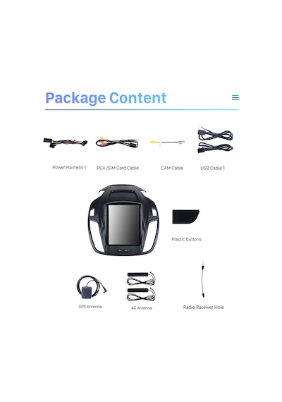 Ford Kuga Tesla 2013-2018 Multimedya Navigasyon Usb Kamera Carplayer