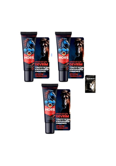 Hors Active Cream P.enis Kremi 50ml 3 Adet + 1 Adet Jel