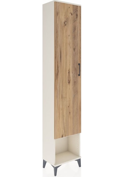 Arges Dolap 2 Raflı Tek Kapaklı Tek Askılı 44x30x221 Aytaşı-çam Aytaşı
