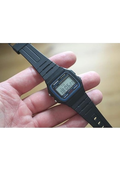 Casio Orjinal F 91w-1dg Siyah Erkek Kol Saati Siyah