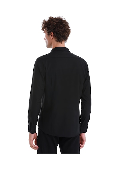 Hatemoğlu Siyah Slim Fit Düz Slim Yaka Pamuklu Uzun Kollu Spor Gömlek 24d190000047 002 Siyah Hatemoğlu Siyah Slim Fit Düz Slim Yaka Pamuklu Uzun Kollu Spor Gömlek 24d190000047 002 Siyah