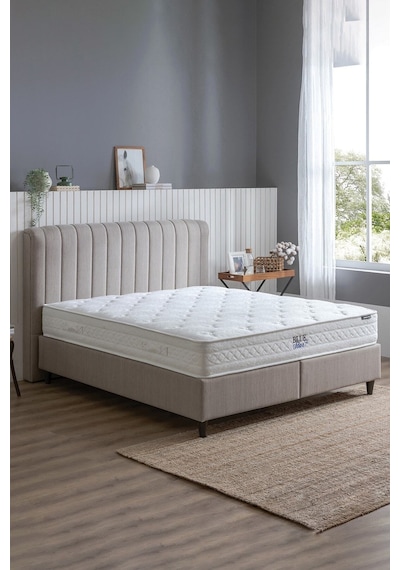 Yataş Bedding Blue Star Yatak, Lento Baza, Somni Başlık Çift Kişilik 3'lü Set 160x200 -  Bej