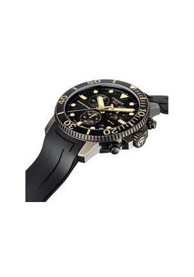 Tissot Seastar T120417 Uyumlu Siyah Silikon Saat Kordonu