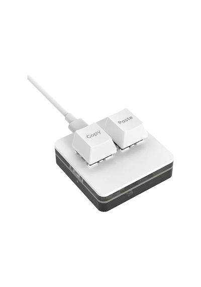 2 Tuşlu Beyaz Mini Klavye Makro Klavye Mekanik Rgb Pın Klavye Programlanabilir Windows Ve Mac