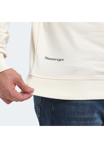 Slazenger Orvar In Erkek Sweatshirt Bej St23we147-120 Bej