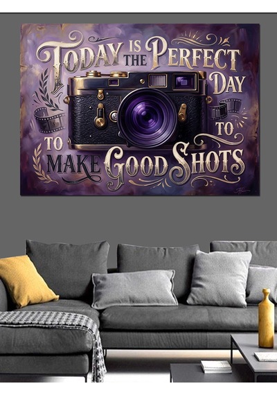Today Is The Perfect Day Dekoratif Kanvas - Mdf Ahşap Tablo
