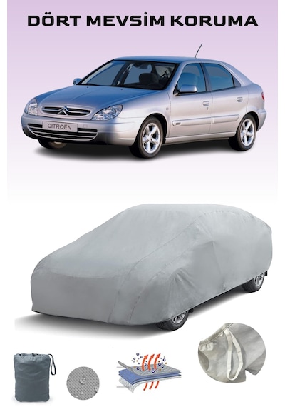 Gri Citroen Xsara Araba Brandası, Oto Örtüsü, Araba Çadırı Gri
