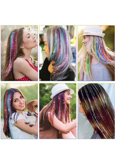 Klipsli Hair Tinsel Simi / Htk09 - Uxfo-571564 Çok Renkli