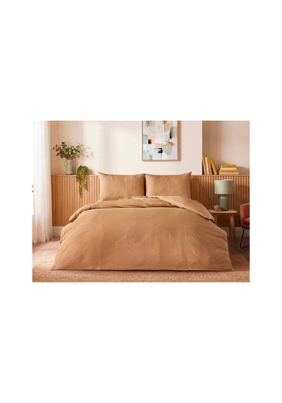 Doqu Home Casual Nevresim Takımı / Yatak Örtüsü Seti Çift Kişilik - Vizon Bej
