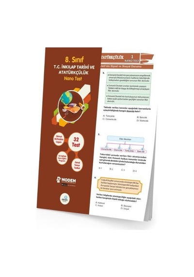 8. Sınıf T. C. İnkılap Tarihi ve Atatürkçülük Nano Test (Yapra...