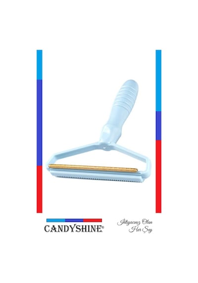 Candyshine Elbise Pamuk Tiftik Temizleme Yün Kazak Kumaş Tüy Toplama Aparatı Mavi