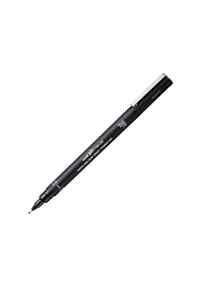 Uni- Ball Çizim Kalemi Akrilik Uçlu Fine Line Pin 0.9 MM Siyah Pın